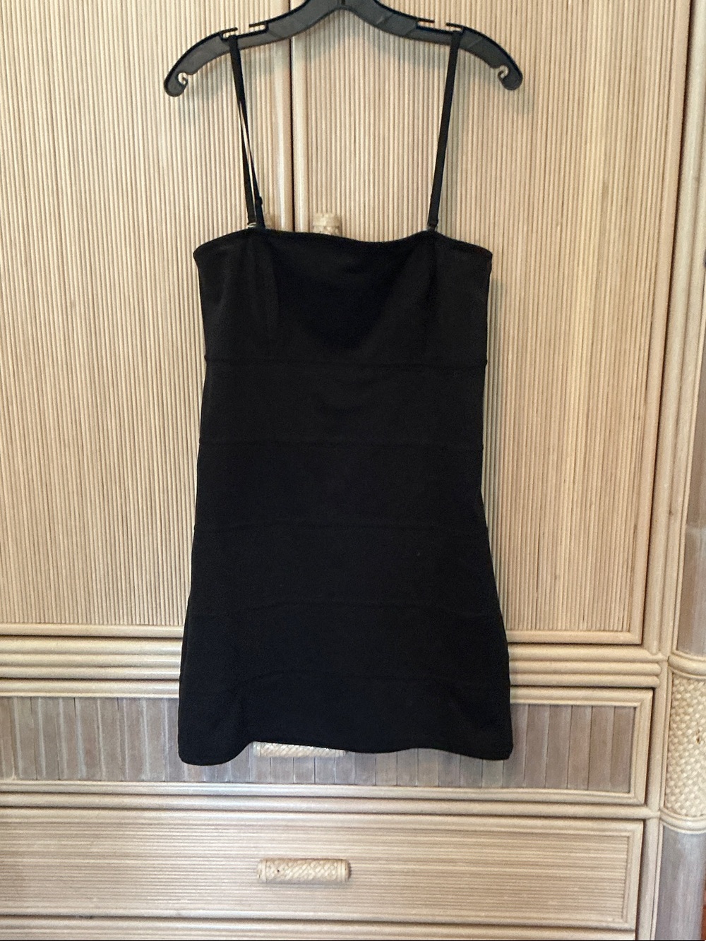 Kensie Girl Black Mini Dress with Spaghetti Straps